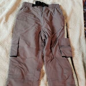 Kids Casual Gray Cargo Pants